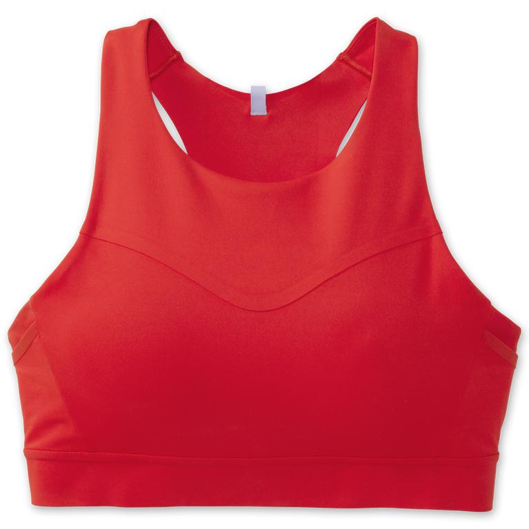 Brooks Drive 3 Pocket Running Bra - Women's - Jamberry/Red (35049-VXYL)